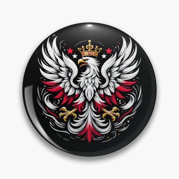 Item preview, Poland Polska Polish red white eagle crown gift designed and sold by Pineapple-Tree.