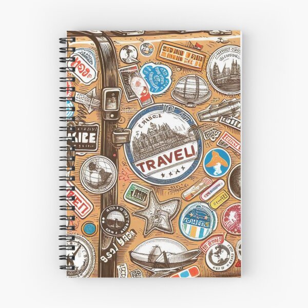 Item preview, Travel Suitcase With World Stickers. designed and sold by IrsathThaslima.
