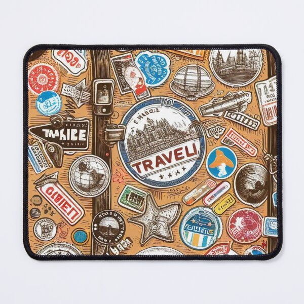 Item preview, Travel Suitcase With World Stickers. designed and sold by IrsathThaslima.