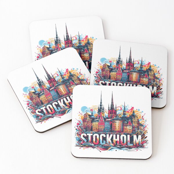 Item preview, Stockholm capital Sweden gift designed and sold by Pineapple-Tree.
