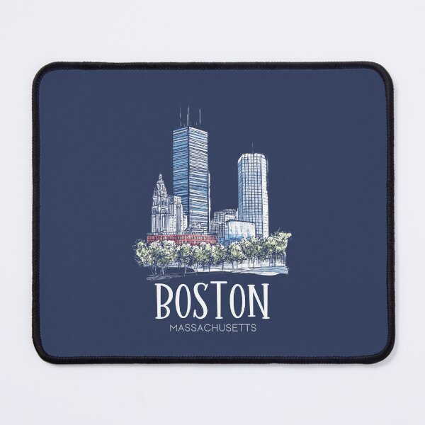 Item preview, Boston Massachusetts Skyline - Lineart  designed and sold by GoodOldVintage.