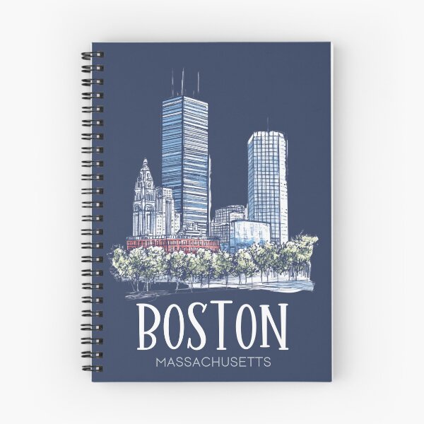 Item preview, Boston Massachusetts Skyline - Lineart  designed and sold by GoodOldVintage.