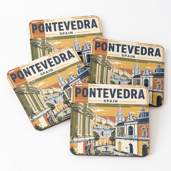 Item preview, Pontevedra Spain Vintage Travel Tourism designed and sold by TravelersGems.