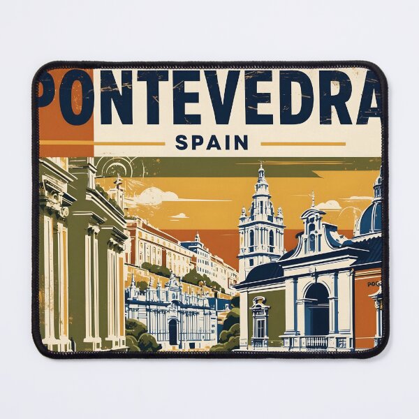Item preview, Pontevedra Spain Vintage Travel Tourism designed and sold by TravelersGems.