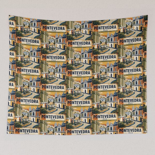 Item preview, Pontevedra Spain Vintage Travel Tourism designed and sold by TravelersGems.
