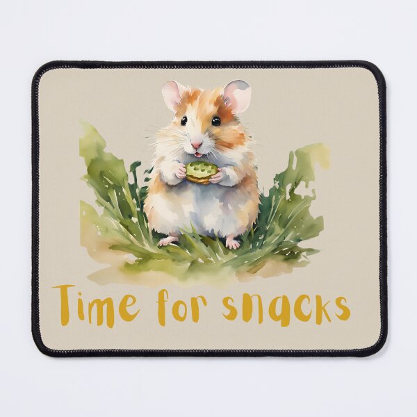 Item preview, Time for Snacks: Cute Hamster Ready to Eat designed and sold by Hummy-studio.