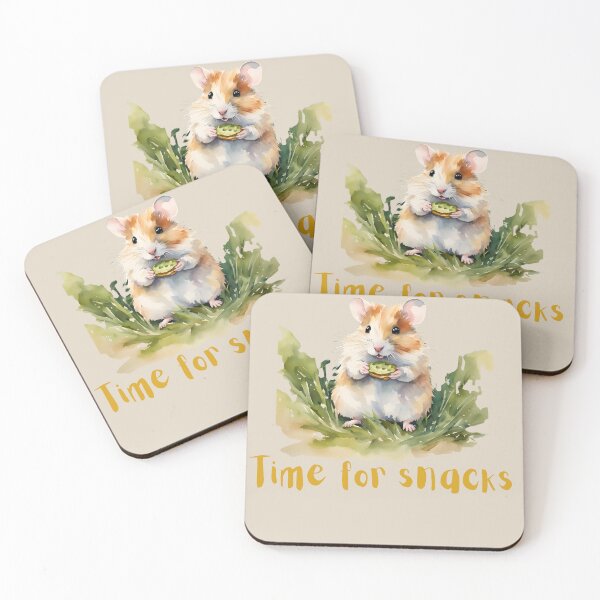 Item preview, Time for Snacks: Cute Hamster Ready to Eat designed and sold by Hummy-studio.