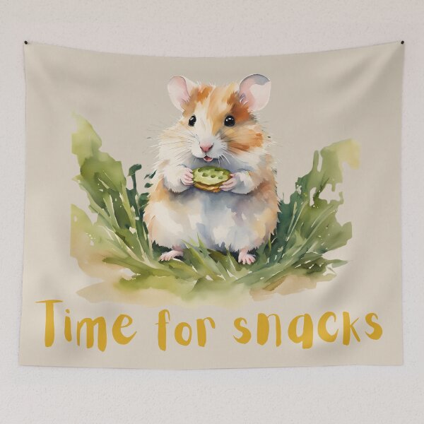Item preview, Time for Snacks: Cute Hamster Ready to Eat designed and sold by Hummy-studio.