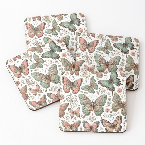 Item preview, Fluttering Dreams: Enchanted Vintage Butterfly Patterns designed and sold by VividPulseArt.