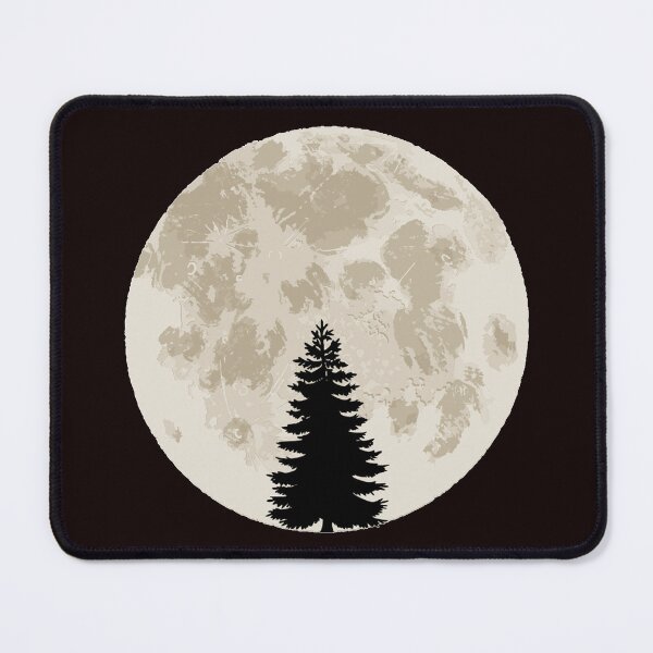 Item preview, black tree and big moon designed and sold by AA-designstore.