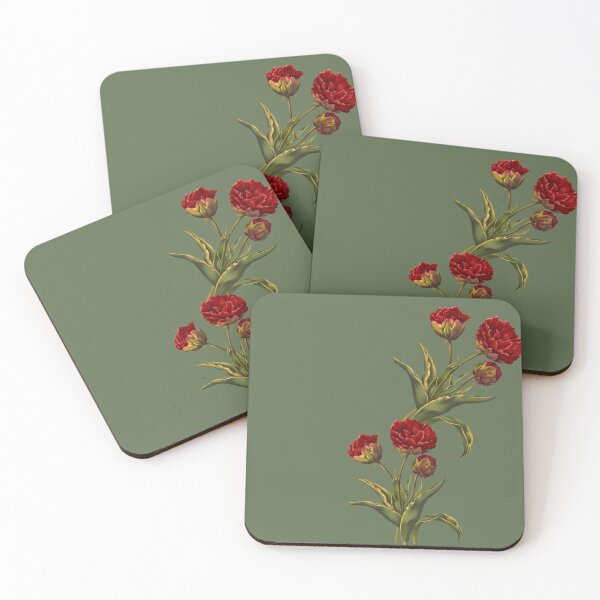 Item preview, Vintage Red Tulips  designed and sold by Asmaa Abdul-Azim.