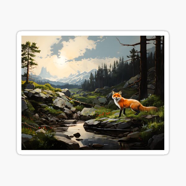 Item preview, Wilderness - Fox In Forest designed and sold by KootenayDesigns.