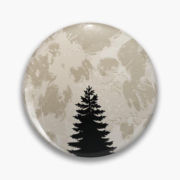 Item preview, black tree and big moon designed and sold by AA-designstore.