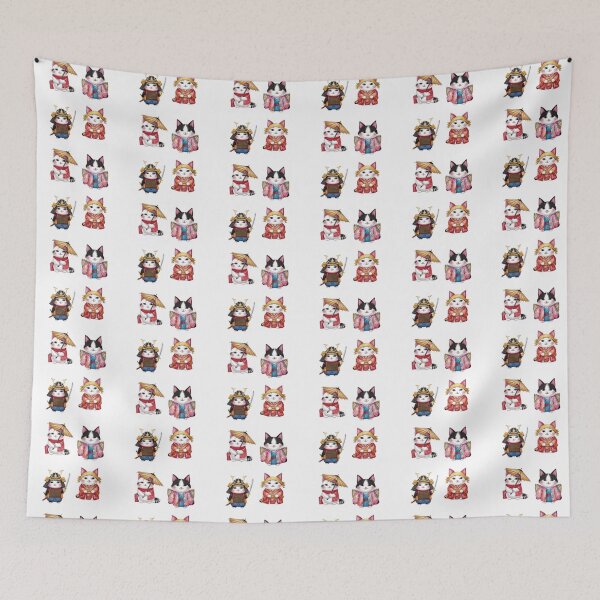 Item preview, Far Eastern themed cats designed and sold by catcraftss.