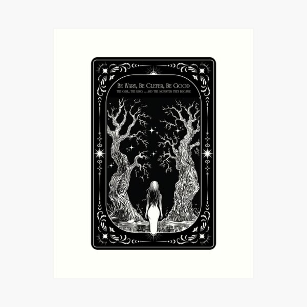 Vista previa del artículo con la obra «Carta del Tarot Una Ventana Oscura», diseñado y vendido por inkdrinkingdove.