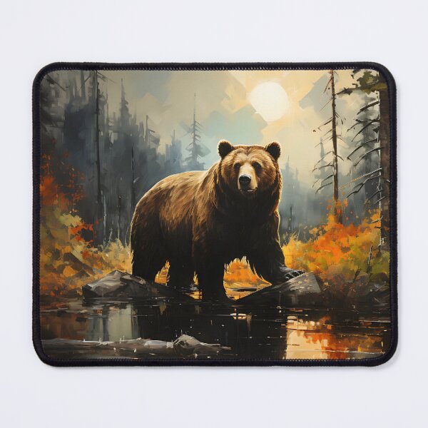 Item preview, Wilderness - Grizzly Bear In Stream designed and sold by KootenayDesigns.