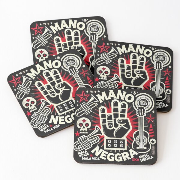 Item preview, Retro Mano Negra Ska Music Illustration Design designed and sold by ShirtandStyle.