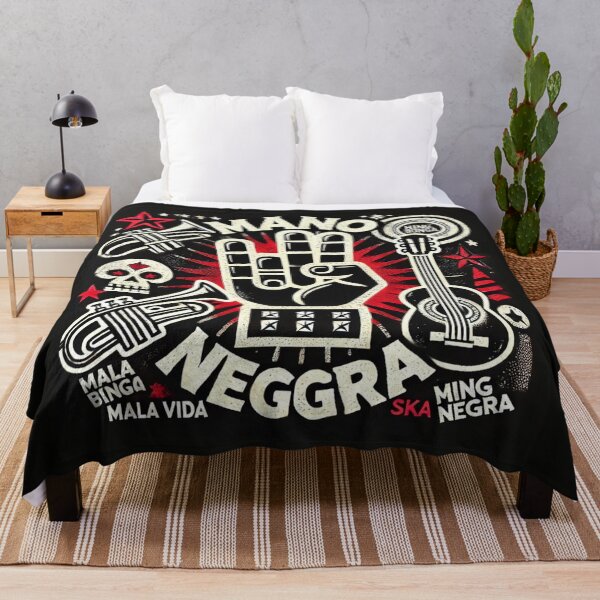 Item preview, Retro Mano Negra Ska Music Illustration Design designed and sold by ShirtandStyle.