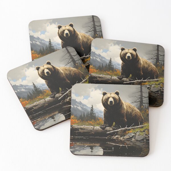 Item preview, Wilderness - Grizzly Bear In Valley designed and sold by KootenayDesigns.