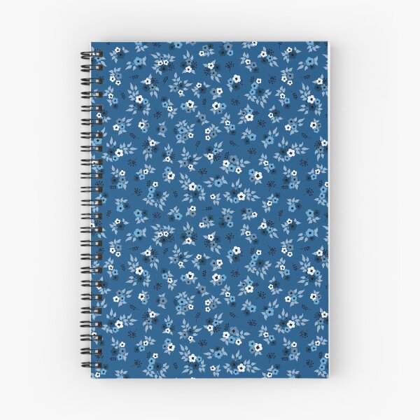 Item preview, Retro ditsy flowers classic blue designed and sold by Dana Du.