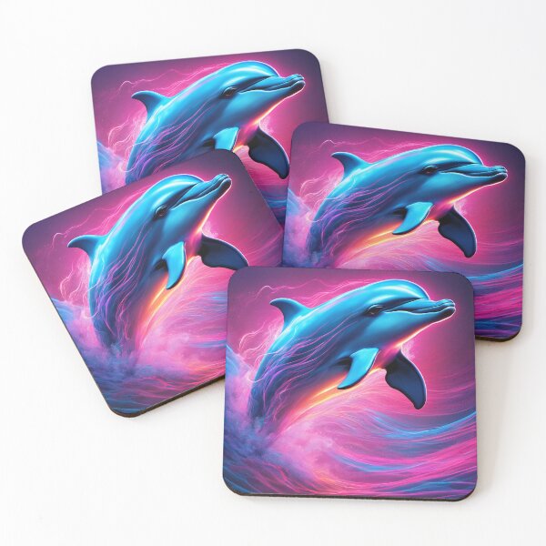 Item preview, Neon dolphin designed and sold by Louvamoon artist.