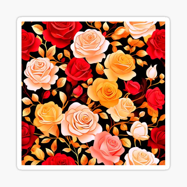 Item preview, A seamless pattern of roses designed and sold by Tchoice.