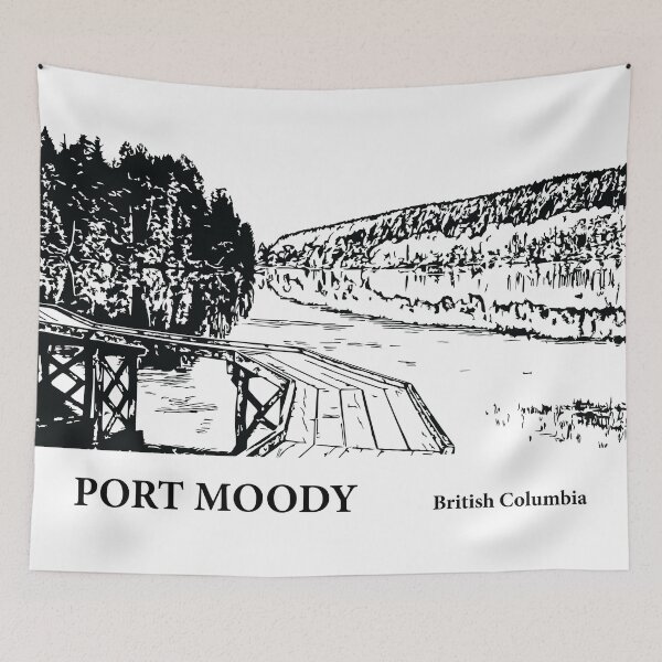 Item preview, Puerto Moody, Columbia Británica designed and sold by Lakeric Cityscapes.