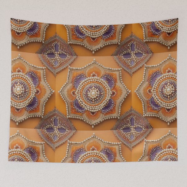 Item preview, orange mandala designed and sold by artbymire.