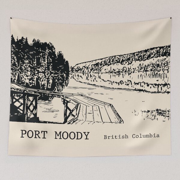 Item preview, Puerto Moody, Columbia Británica designed and sold by Lakeric Cityscapes.