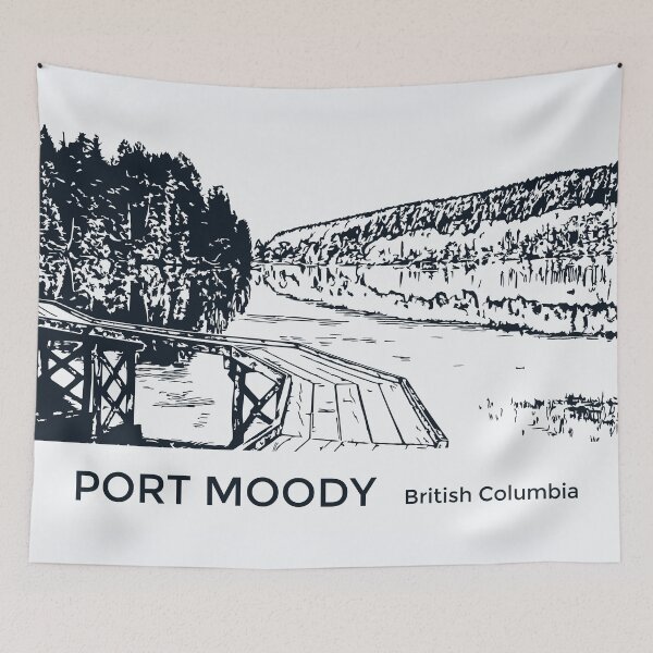 Item preview, Puerto Moody, Columbia Británica designed and sold by Lakeric Cityscapes.
