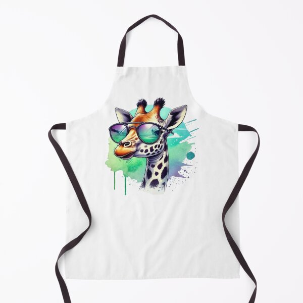 Artikelvorschau, Stilvolle Giraffe mit Sonnenbrille – Tropical Vibes Animal Art entworfen und verkauft von GemBob Creations.