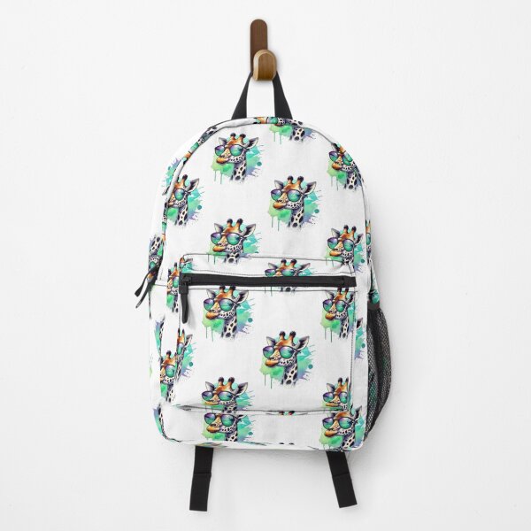 Artikelvorschau, Stilvolle Giraffe mit Sonnenbrille – Tropical Vibes Animal Art entworfen und verkauft von GemBob Creations.