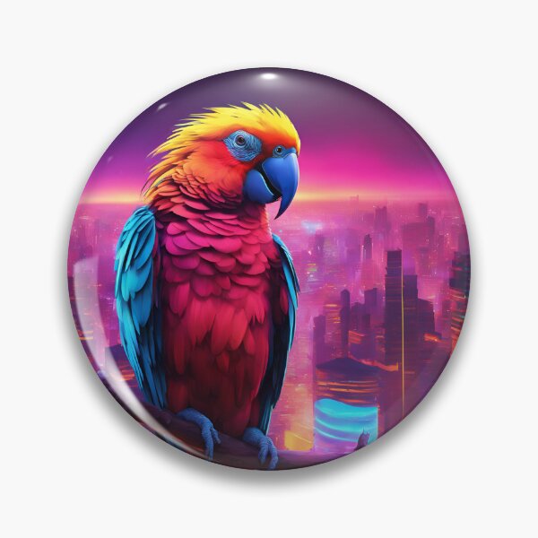 Item preview, Neon parrot designed and sold by Louvamoon artist.