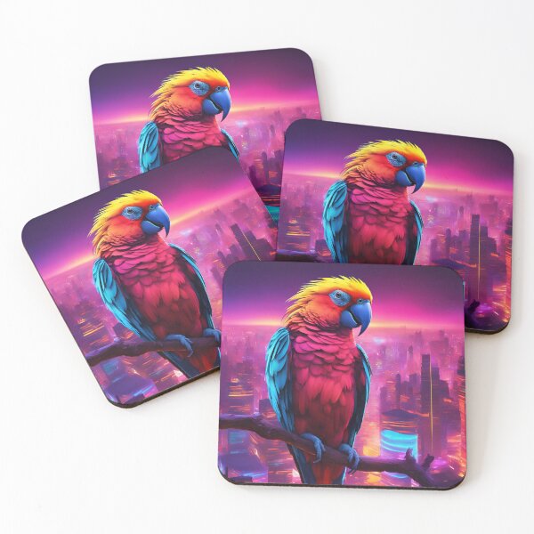 Item preview, Neon parrot designed and sold by Louvamoon artist.