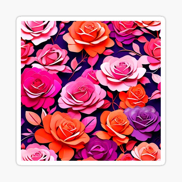 Item preview, Vibrant rose flowers designed and sold by Tchoice.