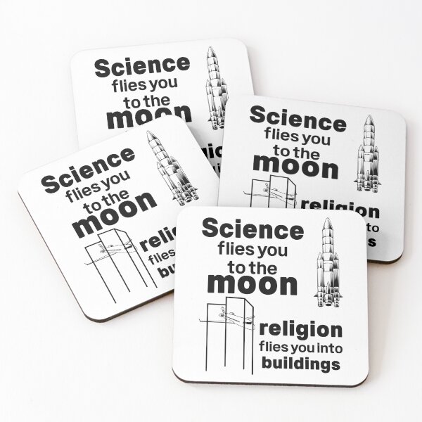 Item preview, Science Flies You To The Moon Religion Flies You Into Buildings designed and sold by ScienceCorner.