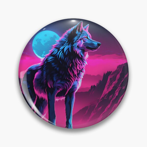 Item preview, Neon wolf designed and sold by Louvamoon artist.