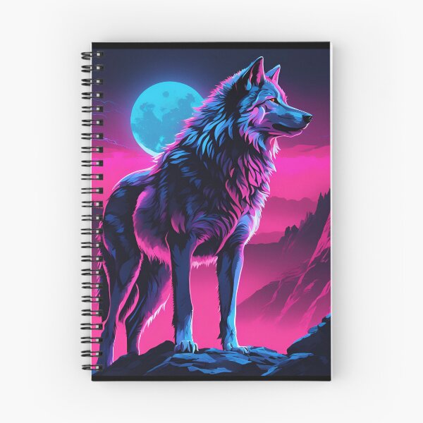 Item preview, Neon wolf designed and sold by Louvamoon artist.