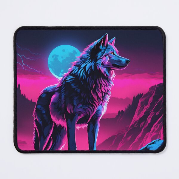 Item preview, Neon wolf designed and sold by Louvamoon artist.