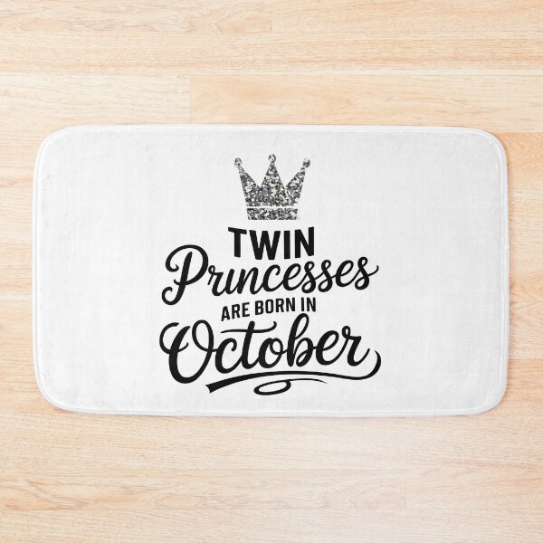 Item preview, Twin Princesses Are Born in October Gift For Twin designed and sold by Verycutethings.