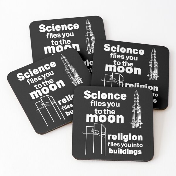 Item preview, Science Flies You To The Moon Religion Flies You Into Buildings designed and sold by ScienceCorner.