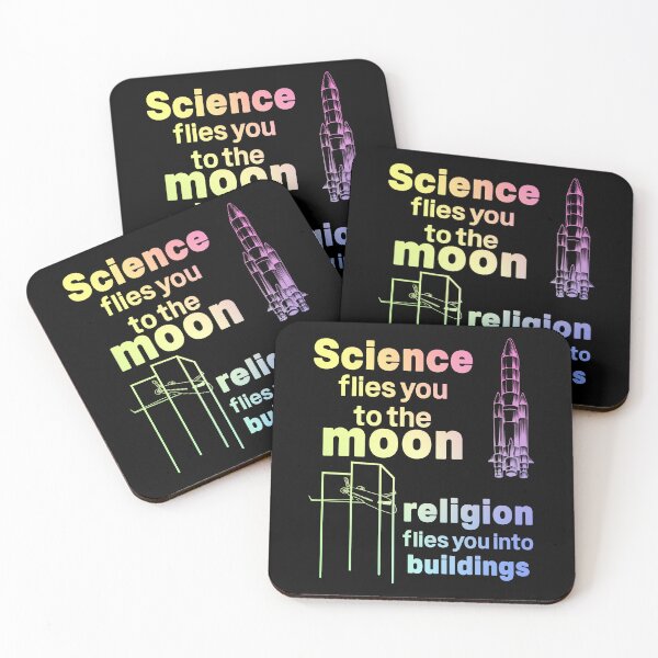 Item preview, Science Flies You To The Moon Religion Flies You Into Buildings designed and sold by ScienceCorner.