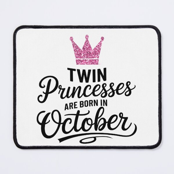 Item preview, Twin Princesses Are Born in October Gift For Twin designed and sold by Verycutethings.