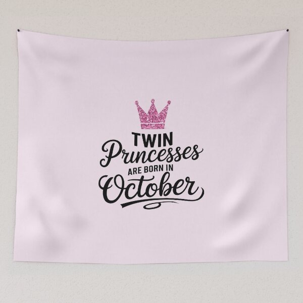 Item preview,  Twin Princesses Are Born in October Gift For Twin designed and sold by Verycutethings.