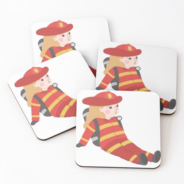 Item preview, Firewoman cartoon  designed and sold by T. Jinmy.