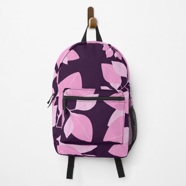 Item preview, Pink flowers on purple background designed and sold by Fantacaroo Designs.