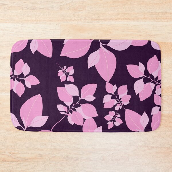 Item preview, Pink flowers on purple background designed and sold by Fantacaroo Designs.
