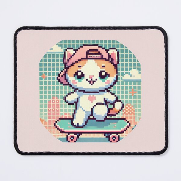 Item preview, Super Cute Kitty Retro Skater designed and sold by WeLoveCatss.