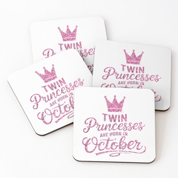 Item preview, Twin Princesses Are Born in October Gift For Twin designed and sold by Verycutethings.