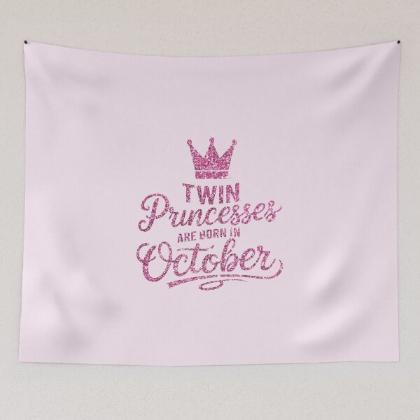 Item preview, Twin Princesses Are Born in October Gift For Twin designed and sold by Verycutethings.